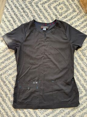 koi Basics Black Nursing Scrub Top